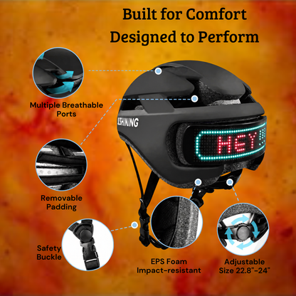 Smart Bike Helmet with LED Light