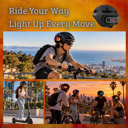 Smart Bike Helmet with LED Light